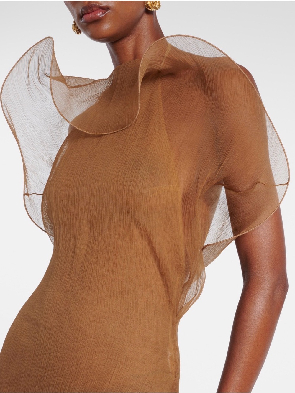 Magda Butrym Sheer Silk Organza Gown - Picture 5 of 6